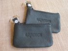 011130 /21 Schlüsseltasche Nylon-RV, Rindleder, + Blindprägung